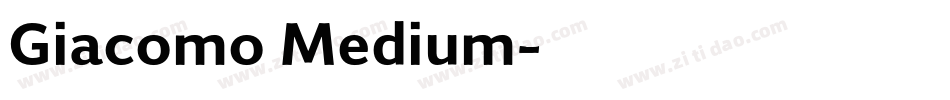 Giacomo Medium字体转换